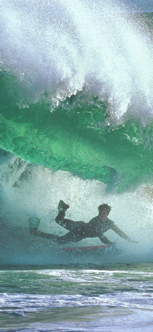 surfing, under water, wave, guy