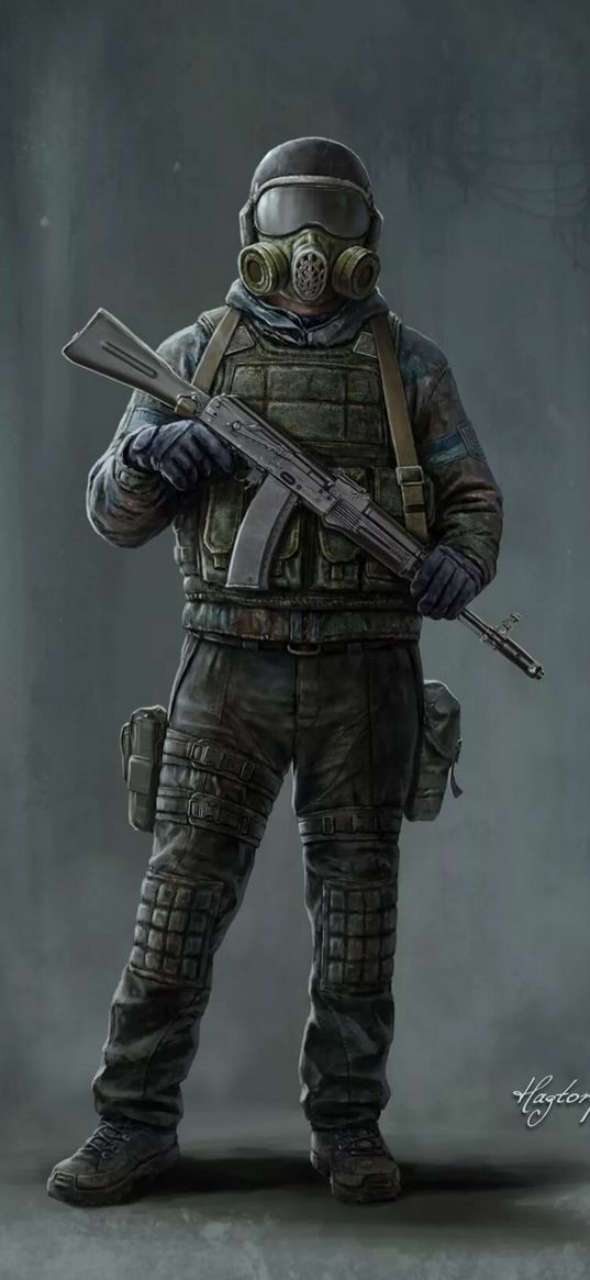 stalker, pripyat, game, character, soldier