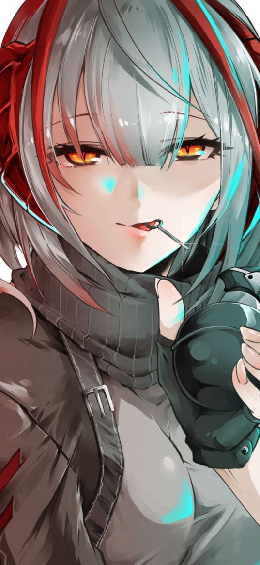 w, arknights, anime, girl, game, art