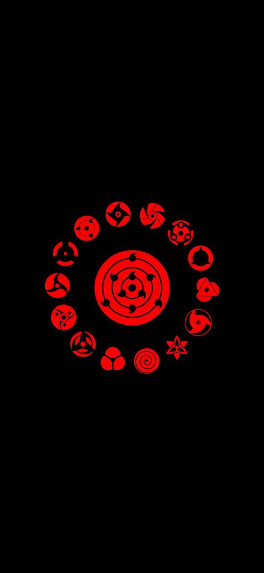 red, symbol, black, naruto, clans