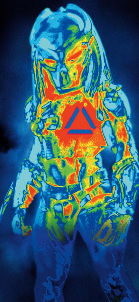 predator, blue background, film