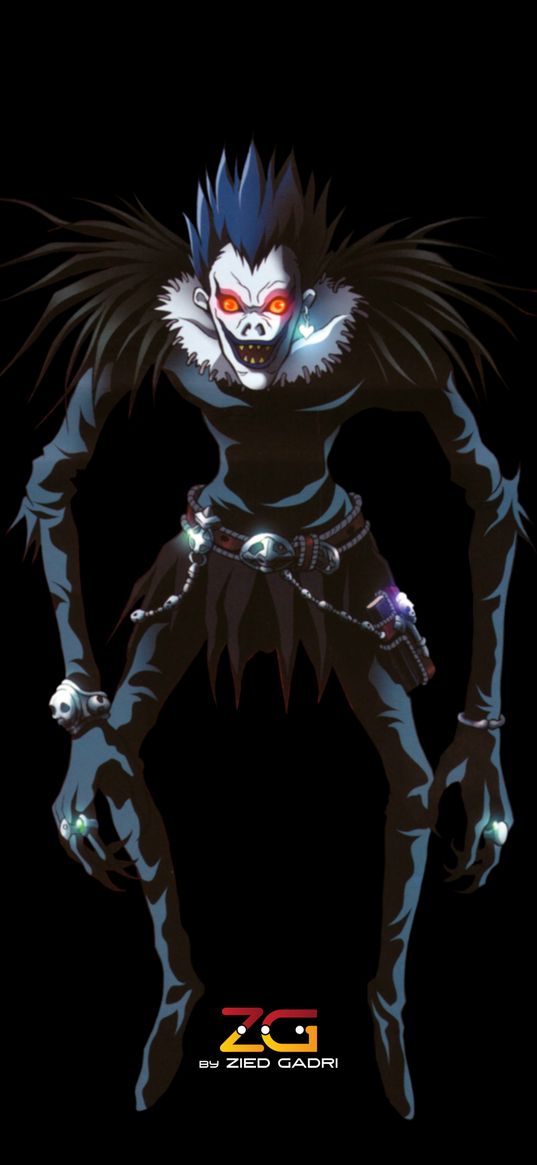 ryuk, death note, hell, anime