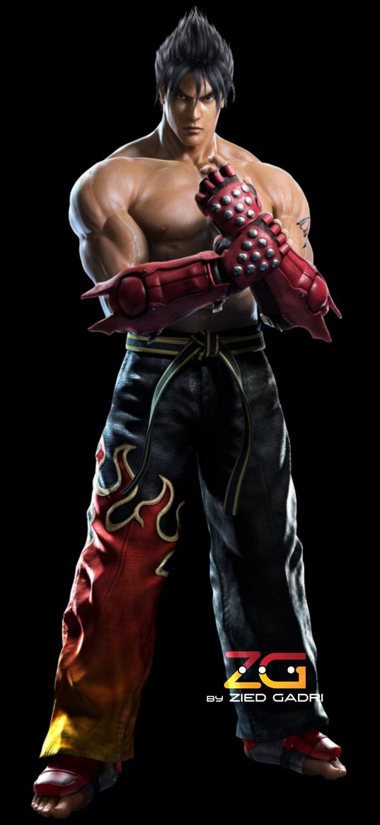 tekken, jin kazama, art, game, character, fighter