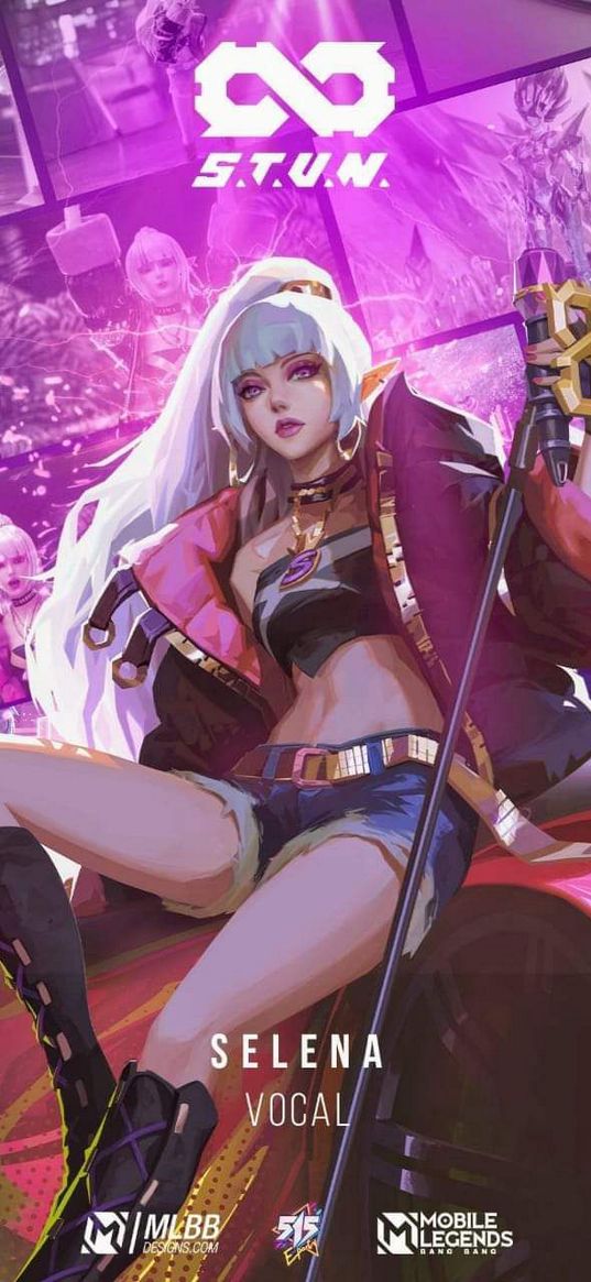 mobile legends, character, selena, animation