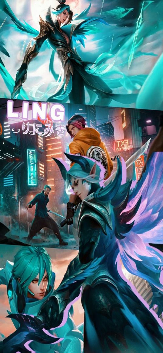 mobile legends, game, animation, science fiction, ling