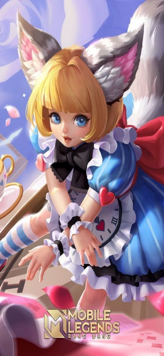 nana, mobile legends, game, character, girl, animation