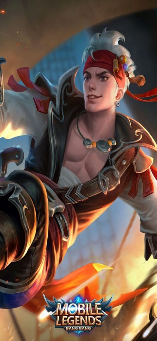 bruno, mobile legends, game, character, animation