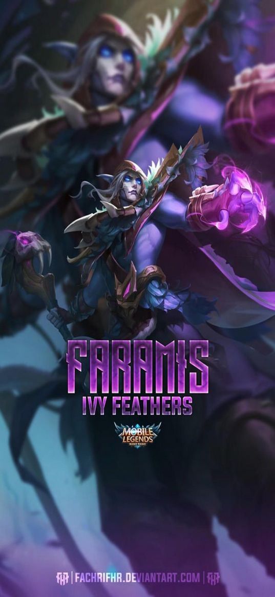 faramis, mobile legends, game, character, art