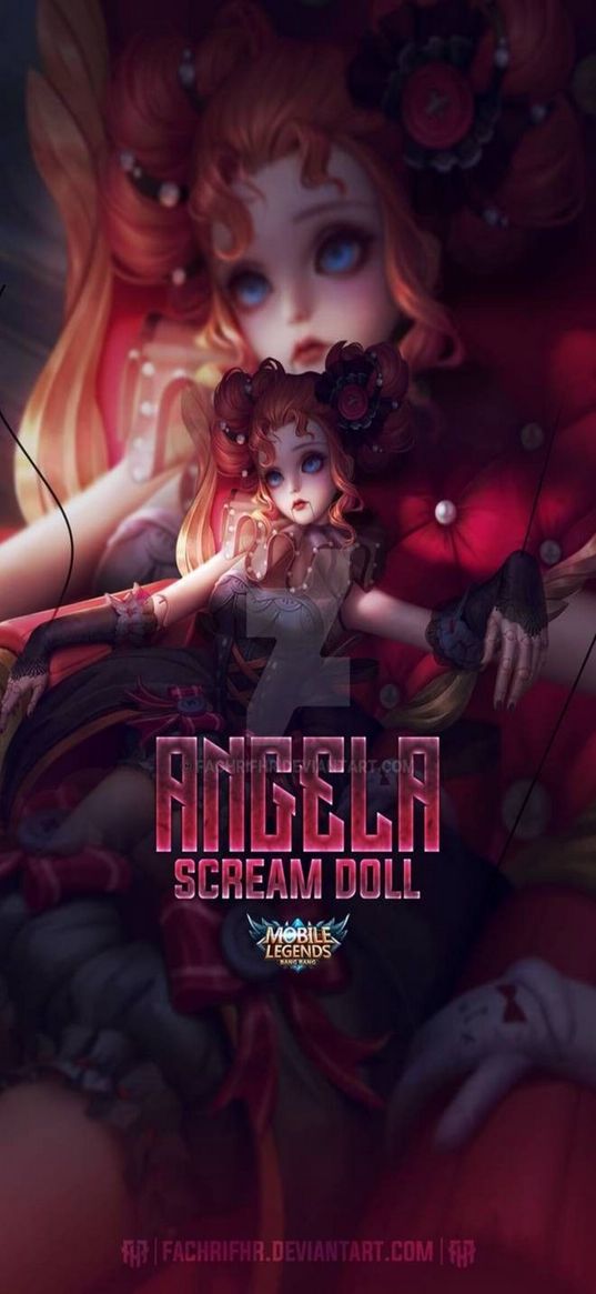 angela, mobile legends, game, character, art