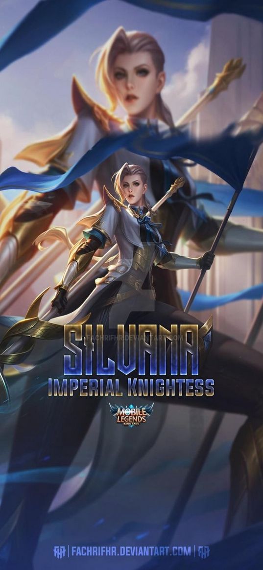 silvana, mobile legends, game, character, girl, animation