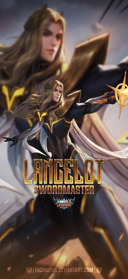 lancelot, mobile legends, game, character, animation