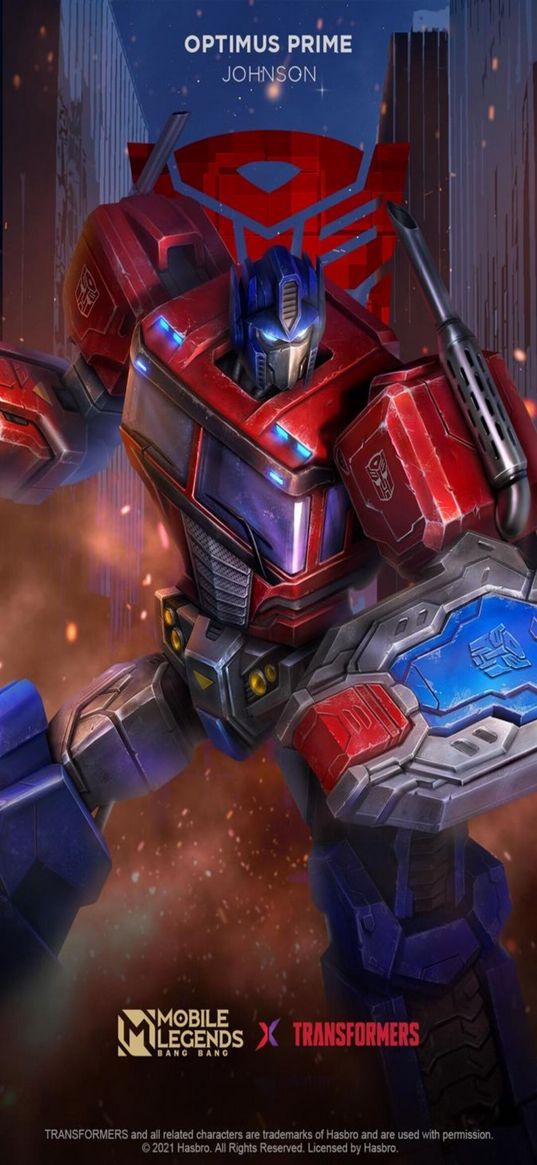 optimus prime, transformers, mobile legends, game