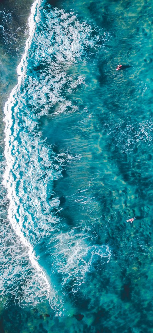 waves, ocean, blue, surfing, beach, areal view, photography