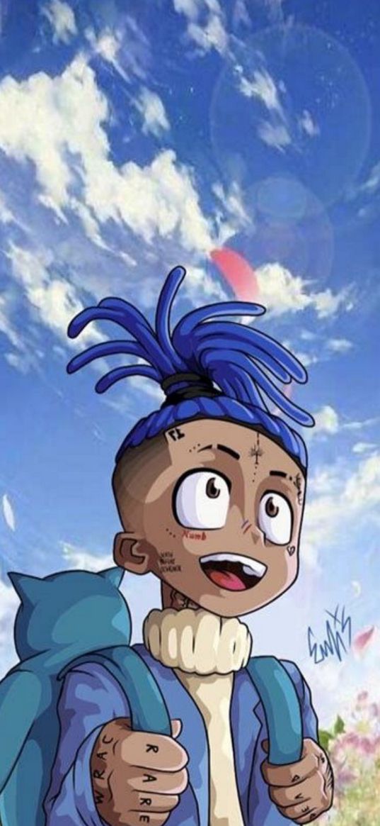 xxxtentacion, rapper, musician, child, anime, art