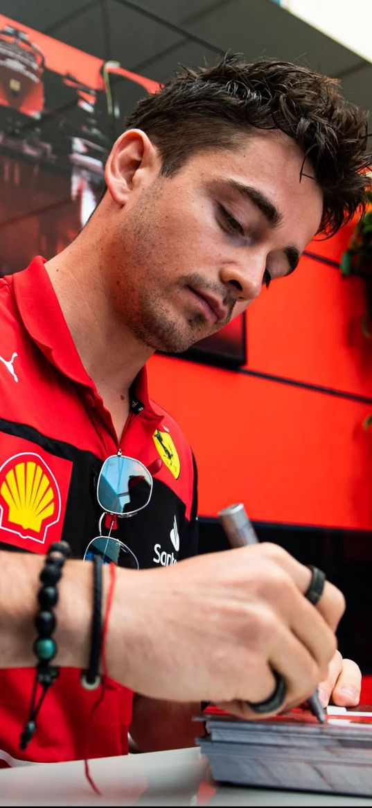 formula 1, f1, racer, charles leclerc, guy, autograph