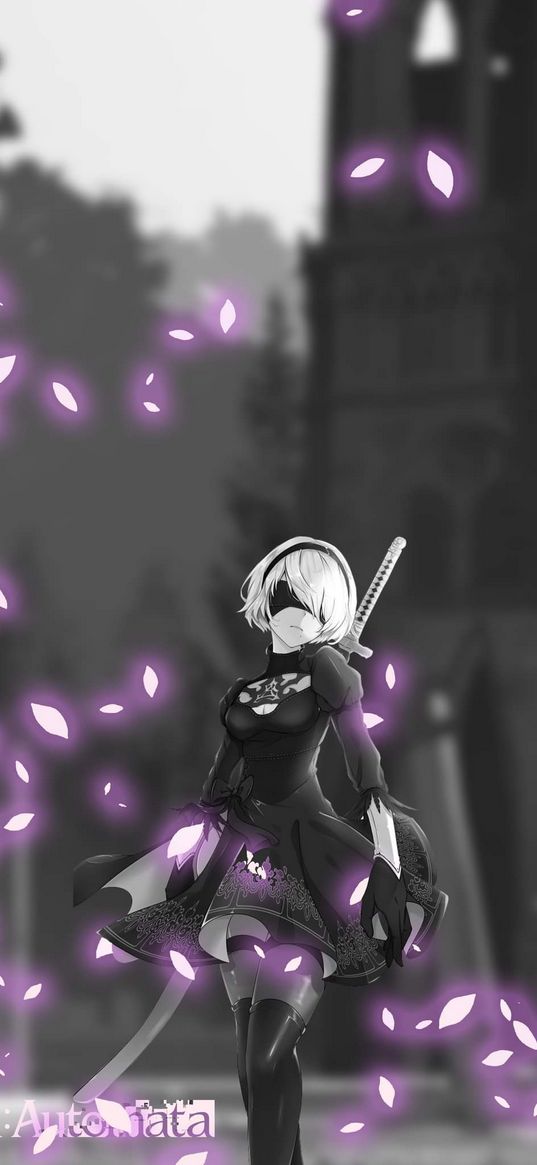 nier, automata, girl, game