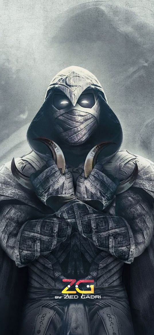 moon knight, character, superhero, weapons, wallpaper