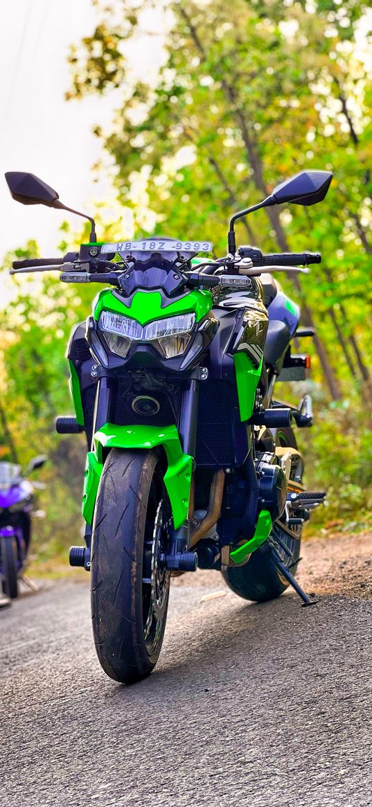 bike, nature, colour, green