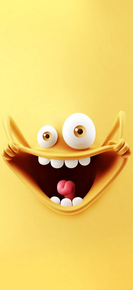 face, mouth, teeth, tongue, crazy, yellow, art