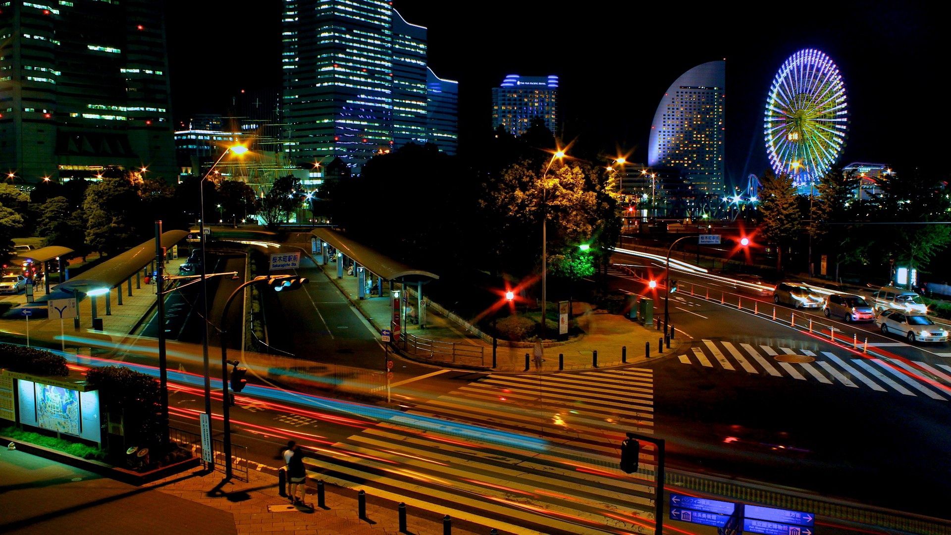 japan, tokyo, night, lights city, beautiful, cityscape