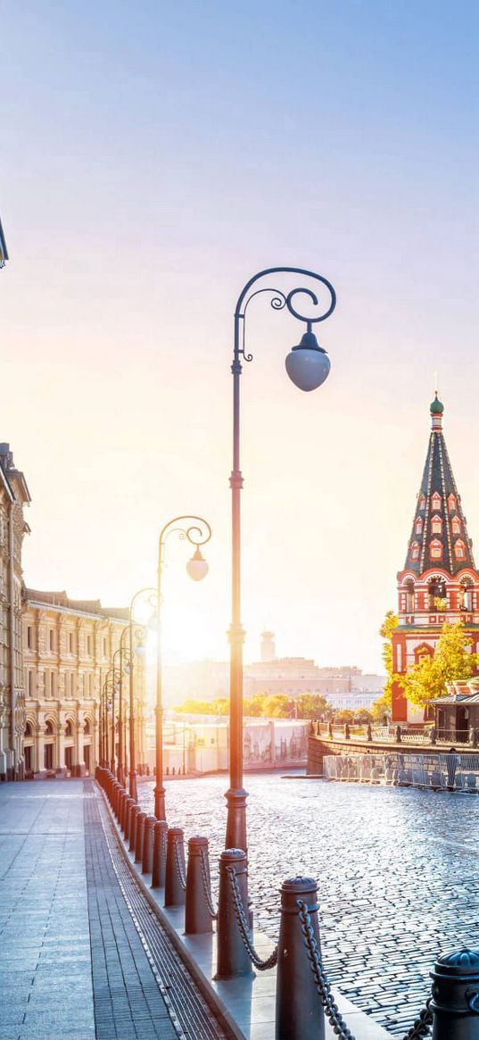 city, building, architecture, lanterns