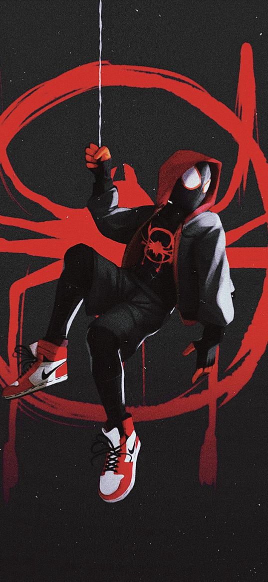 spider-man, spiderman, superhero, marvel, graffiti, black, red, art