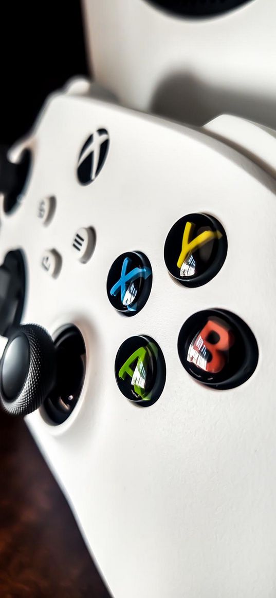 joystick, white, console, xbox