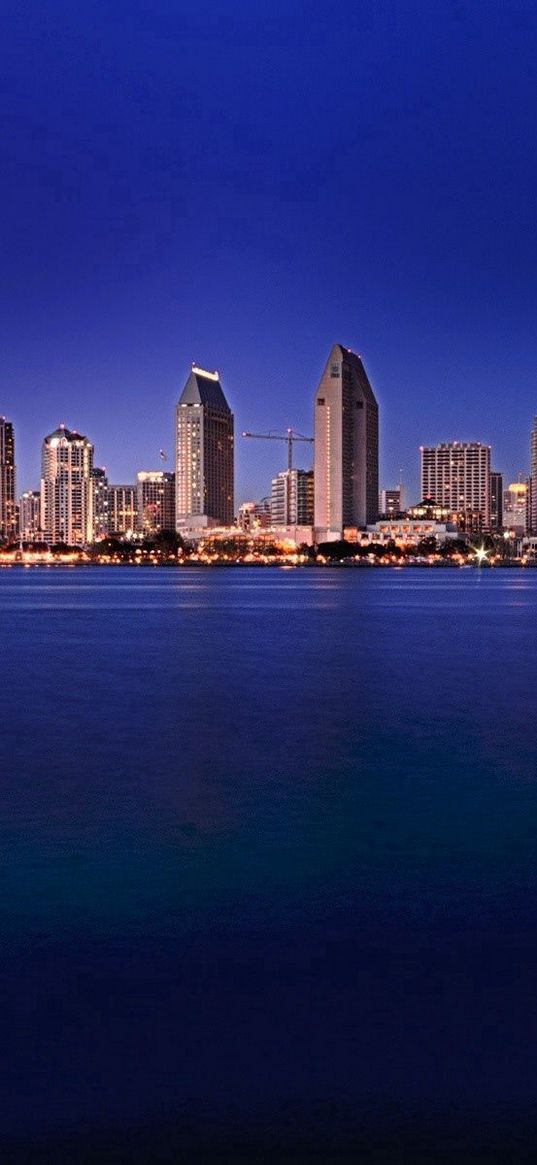 san - diego, river, island, buildings