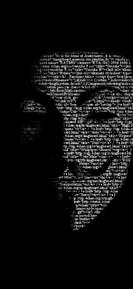 guy fawkes, mask, anonymous, hacker, code, black and white, art