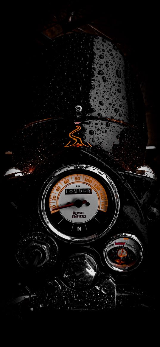 motorcycle, bike, speedometer, devices, drops, black