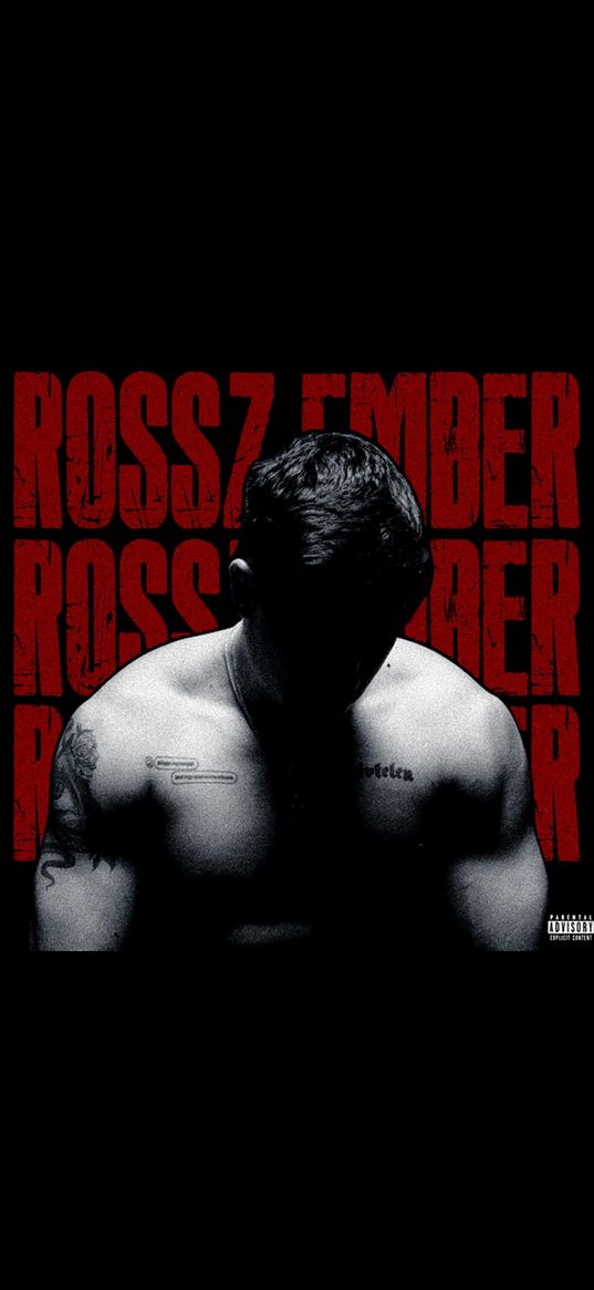 rossz ember, rapper, rap, man, muscles, tattoo, cover