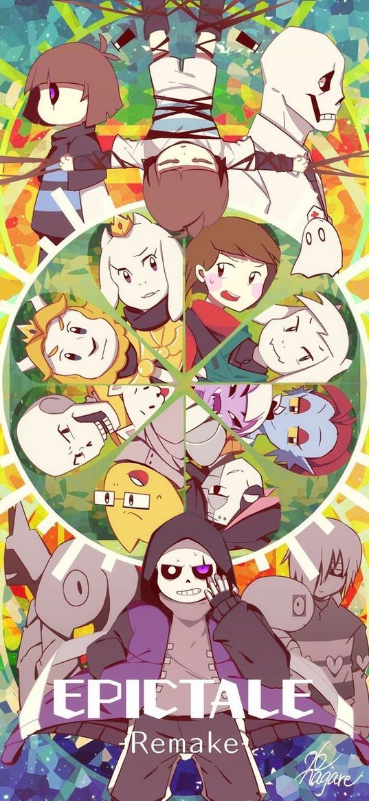 undertale, game, characters, poster, art