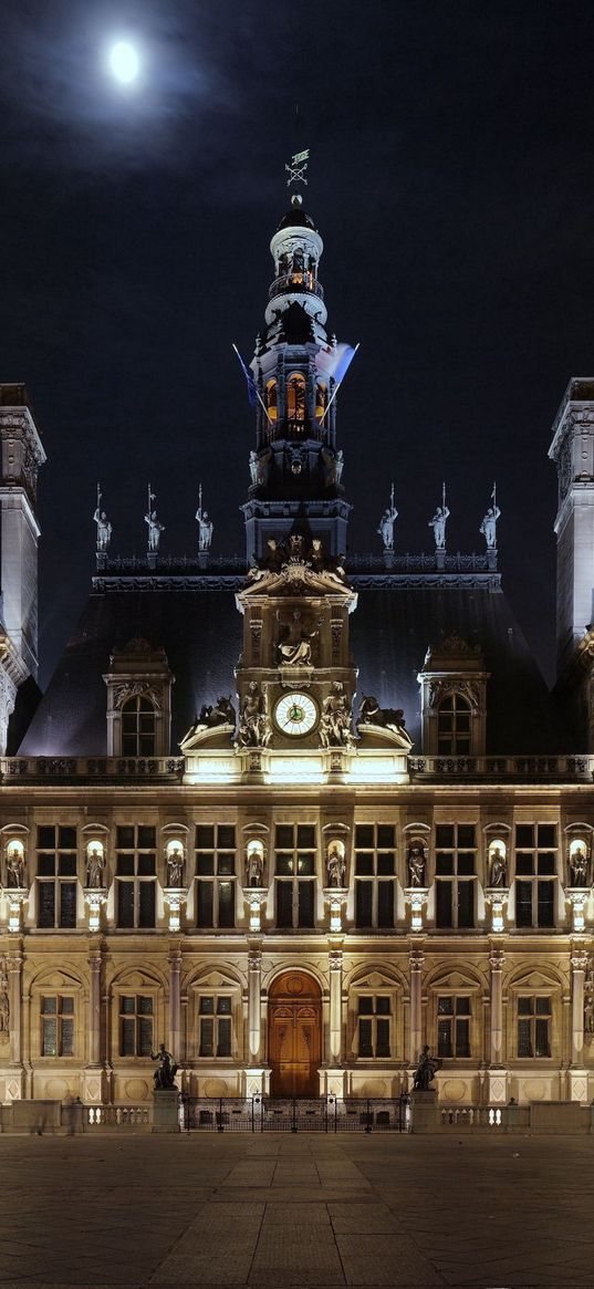 square, france, hotel de ville, paris, hotel