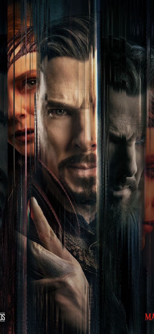 doctor strange, multiverse of madness, movie, marvel, wanda, characters, poster