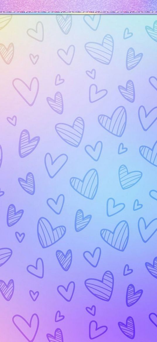 purple, blue, hearts, stripe, sequins, art