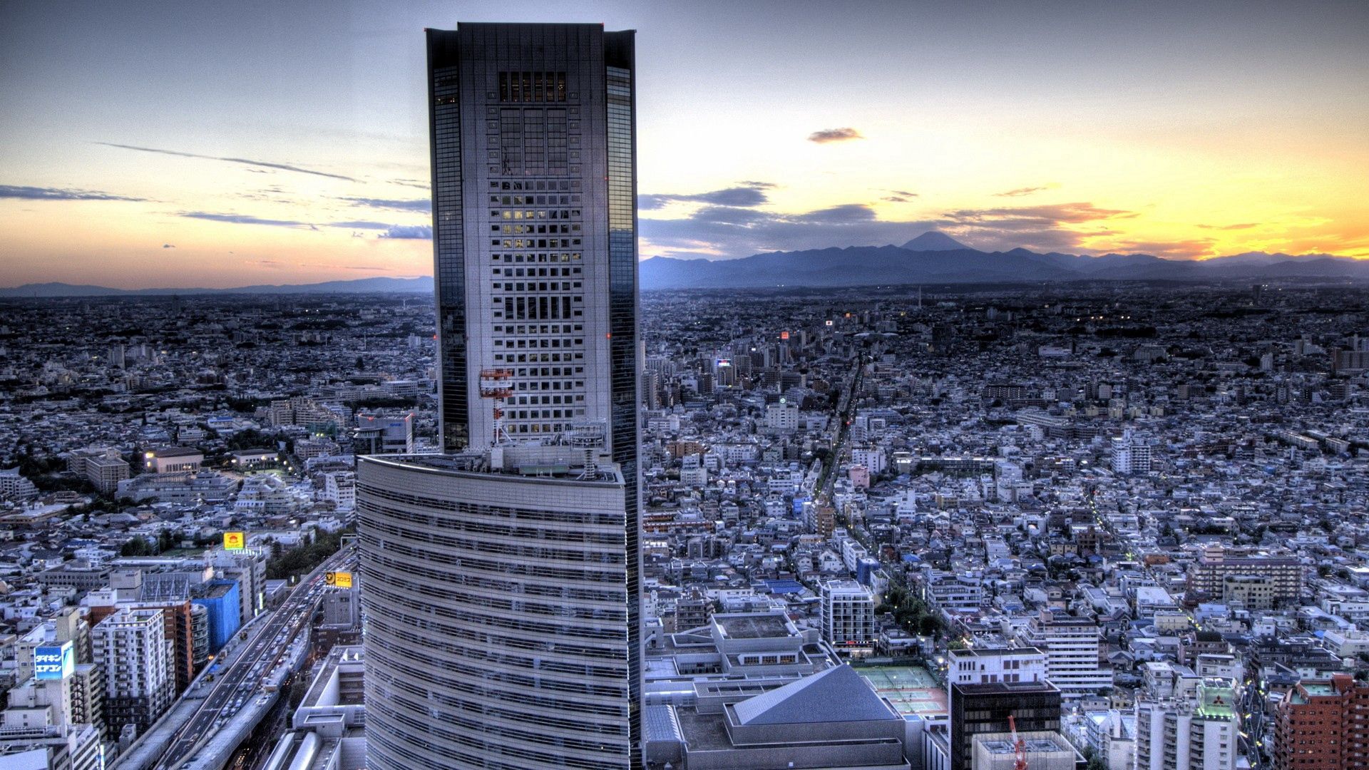 tokyo, building, skyscrapers, hdr