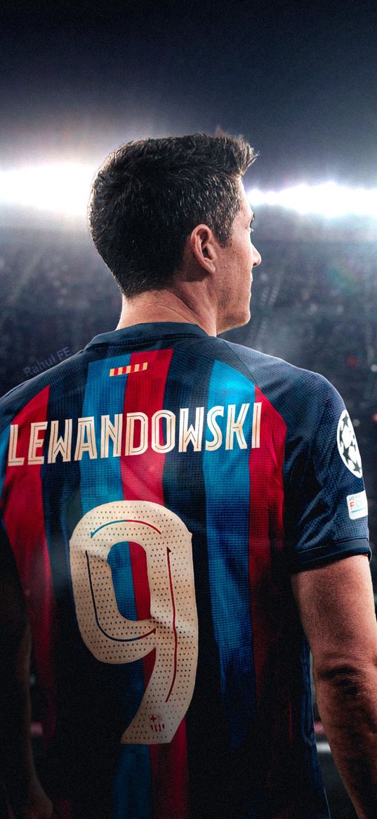 lewandowski, football  player, barcelona, football, stadium