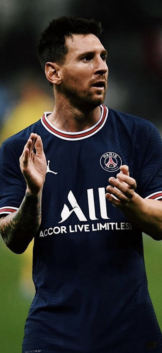 lionel messi, football player, psg, football, applause