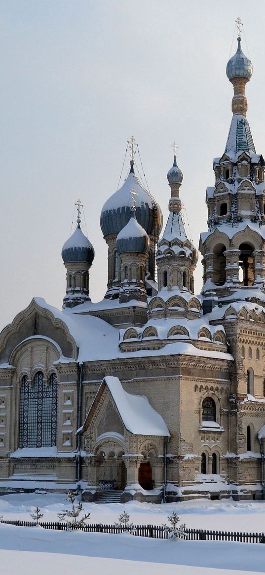 church, village, spassky church, yaroslavl region, snow, winter