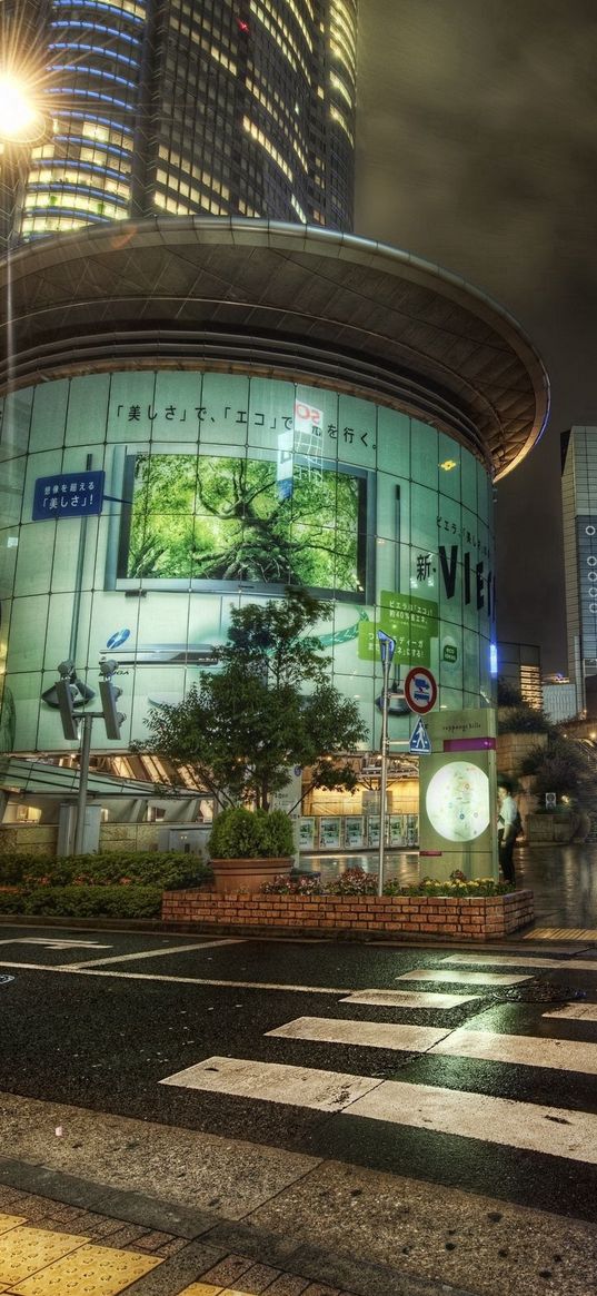 japan, street, road, night, metropolis