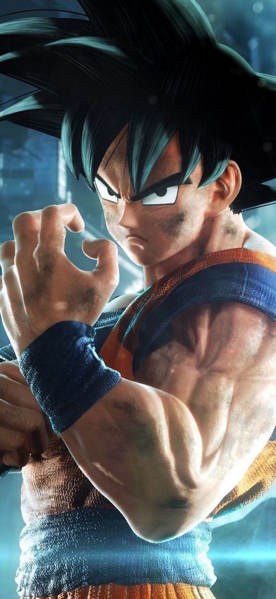 goku, dragon ball, anime, striker, fighter, muscles, art