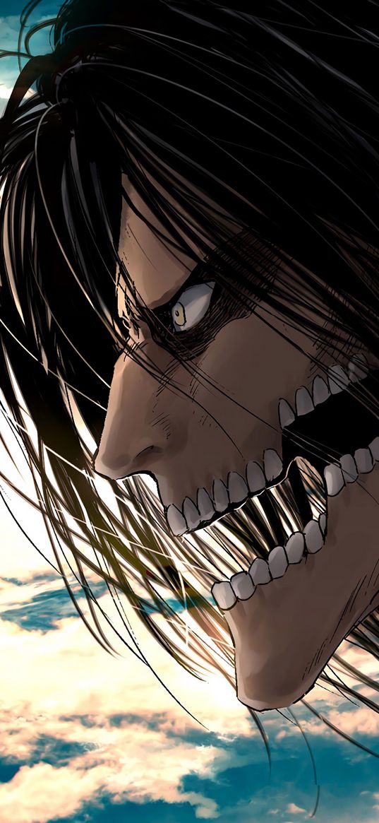 attack on titan, eren, anime