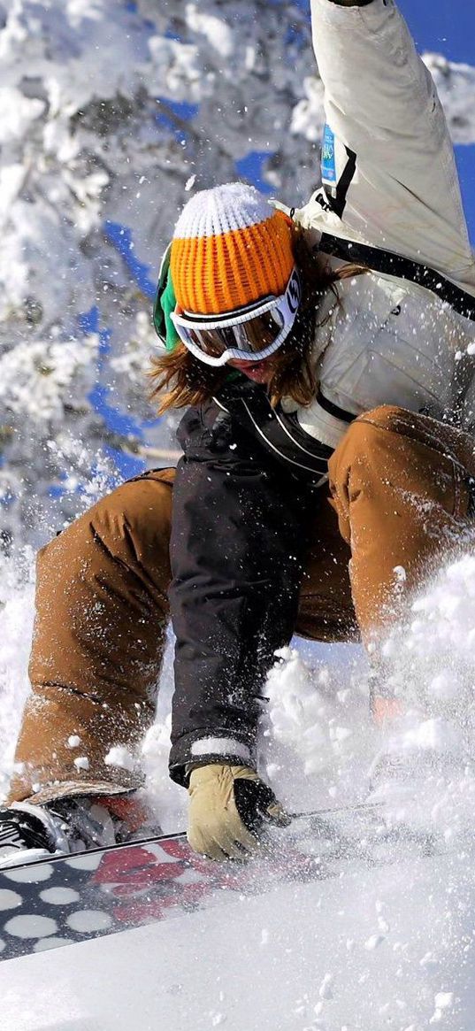 snowboard, snowboarder, snow, board, sport