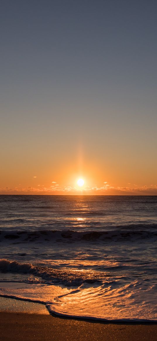 coast, sea, sunrise, nature