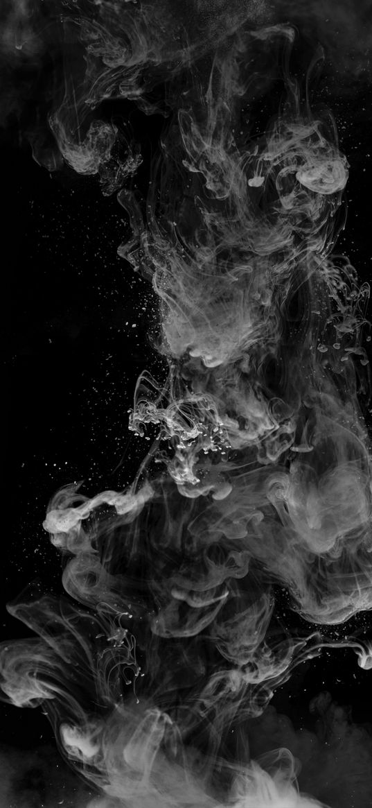 smoke, streaks, diffusion, black and white