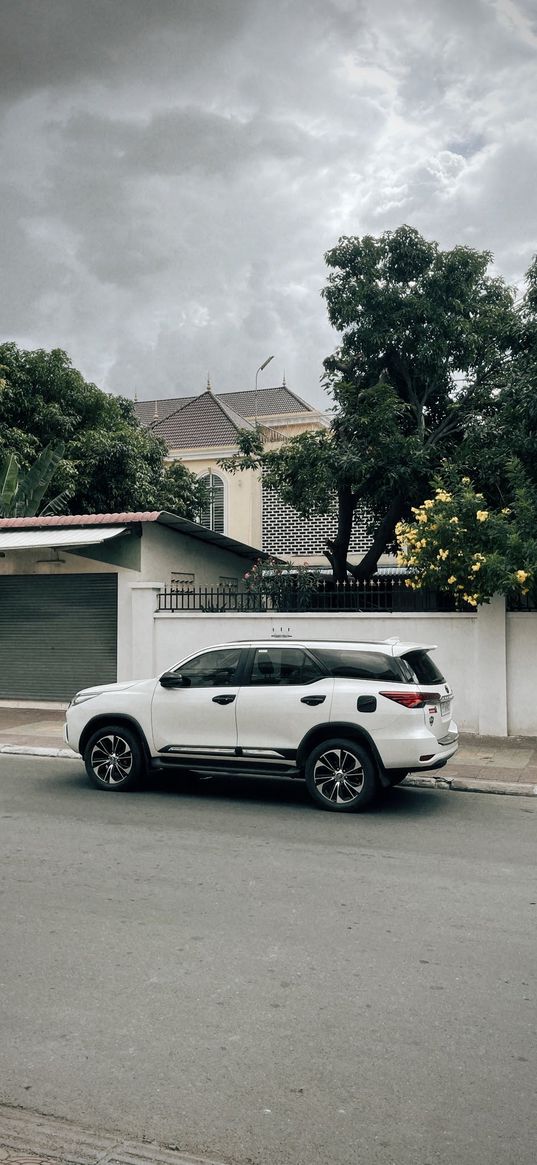 fortuner, toyota, cambodia, car, suv, white