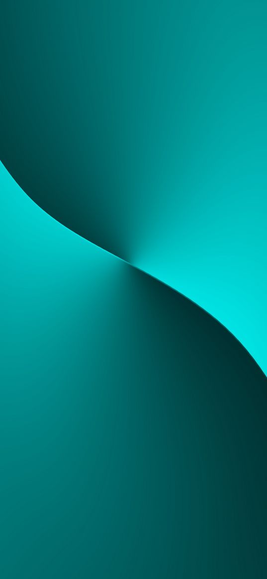 line, wave, gradient, abstraction, turquoise