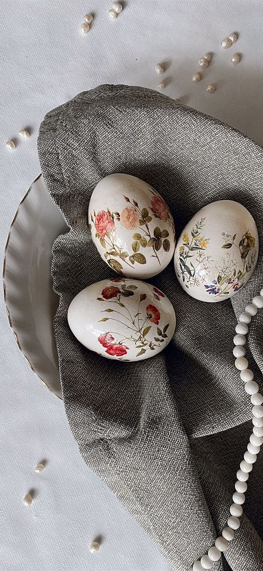 eggs, beads, pearls, easter, spring