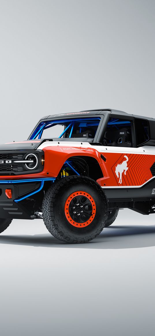 ford bronco, ford, car, blue, red, white, black