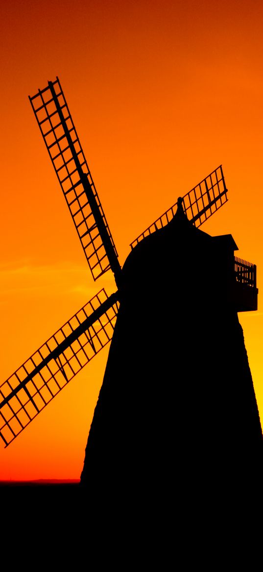 mill, twilight, dark